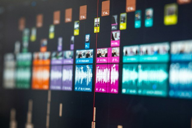Post-production colour grading and motion graphics